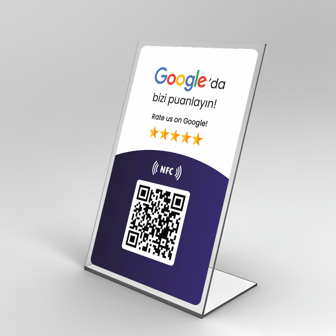 Masa Üstü Google Yorum Kartı