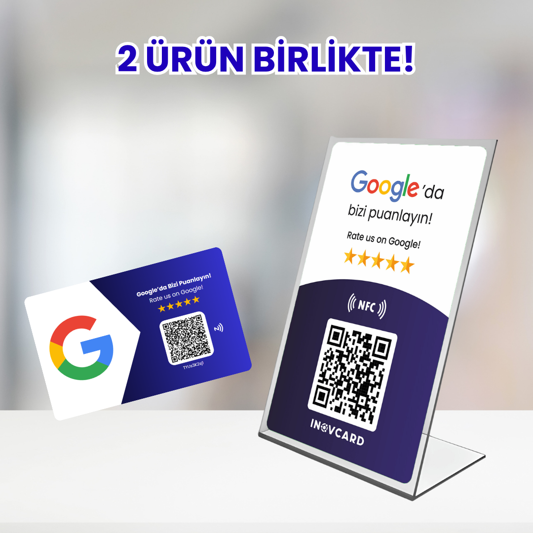Google Yorum Kartı Seti